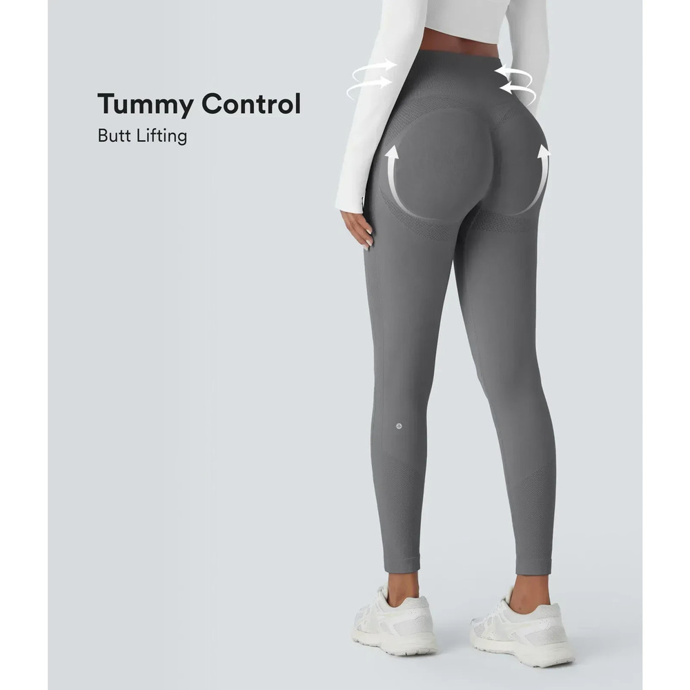 NWT SeamlessFlow HighRise TummyControl‎ 7/8 ButtLifting Yoga Leggings Size Small